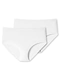 Schiesser Damen 2 Pack Midi Slip Bio Baumwolle - 95/5 Organic Unterwäsche,...