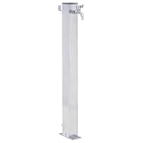 vidaXL Wassersäule für den Garten, Wasserhahn mit 1 Haken, Gartenwassersäule...