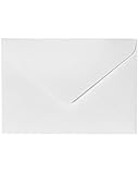 Umschläge 100 Stück, DIN C6 ,11,4 x 16,2 cm,130 g/m² Briefumschläge Kuvert...