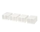 Ikea SKUBB Schuhbox, weiß, 4-teilig, 22 x 34 x 16 cm