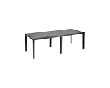 Rechteckiger ausziehbarer Gartentisch, Made in Italy, Farbe Anthrazit, Maße 150...