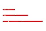 PRO600 Wasserwaagen Set 3-teilig - Längen 50, 100, 150 cm - Präzise...