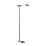 Arcchio LED Büro Stehlampe dimmbar silber, Bürolampe Stehlampe Uplight und...