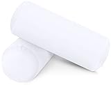 Utopia Bedding Nackenrolle 2er Set, 15x40 cm Kissenrolle Knierolle Zierkissen...