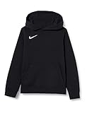 Nike Unisex-Child Y Nk FLC Park20 Po Hoodie Hooded Sweatshirt, Black/White, S
