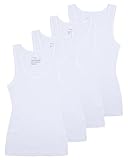 Comfneat Damen 4-Pack Tank Tops Stretch Baumwolle Elasthan Bequeme Unterhemden...
