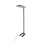 Arcchio LED Büro Stehlampe dimmbar schwarz, Bürolampe Stehlampe Uplight und...