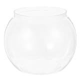 Milisten Klare Runde Fischschale Transparentes Mini Aquarium Für Goldfisch Und...