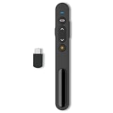 Powerpoint Fernbedienung Presenter mit USB C Empfänger: 2,4 GHz...