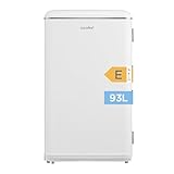 Comfee' RCD93WH2EURT(E) Kühlschrank Klein, 93 Liter Retro Kühlschrank, Mini...