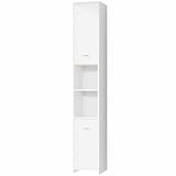 Casaria® Badezimmerschrank 30cm breit Hochschrank 6 Fächer verstellbar 2...