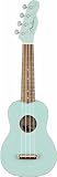 Fender Venice Sopran-Ukulele, Walnuss-Griffbrett, Daphne Blue, Inklusive...