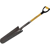 Roughneck ROU68238 Entwässerungs- und Pfostenlochschaufel, 1070 mm, Schwarz