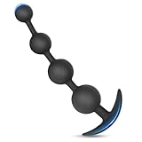BDSMAGE Silikon Analkugeln Buttplug mit 4 Kugeln, Analplug Analkette mit Anal...