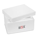 THERM BOX Styroporbox 5W 31x25x18cm Wand 3cm Volumen 5,9L Isolierbox Thermobox...