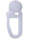 Raum² Gardinenröllchen - Gleiter Innenlauf - 8mm Rollering mit Faltenhaken,...