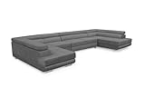 KREATIVE FURNITURE & DESIGN Ecksofa Miami U XXL-Ecksofa mit Schlaffunktion und...