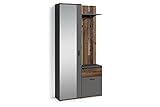 byLIVING Kompakt-Garderobe Jakob/Korpus in Old Wood braun/Schubladen-Front in...
