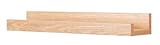 Bilderleiste Eiche Braun L40cm MDF Holz Wandregal Schmal Wanddeko Hängeregal...