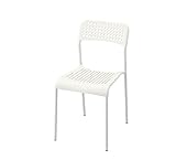 IKEA Stapelstuhl 'ADDE' Stuhl aus Kunststoff mit Stahlgestell - STAPELBAR...