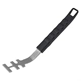 Edelstahl Grillrostheber mit Akazienholzgriff, BBQ Grate Lifter Tool für die...