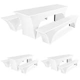 Pesonlook 3er Pack Dreiteilige Sets Biertischhusse Weiß Stretch Biertisch und...