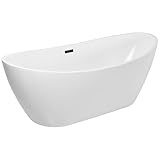 Balneo - Freistehende Badewanne - Balneo Parma - aus Acryl mit Stahlrahmen - 6...
