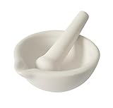 Keramik Mörser mit Stößel B-Ware 10 cm Durchmesser 4,5 cm Höhe