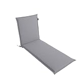 LILENO HOME Sonnenliege Auflage [1er Set - Rollliege] in Silber - Gartenliegen...