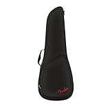 Fender® FU610 Soprano Ukulele Gig Bag, 0991443406, schwarz