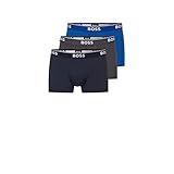 BOSS Herren Trunk 3p Co/EL Boxershorts, Open Blue 487, XL EU