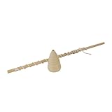 GICO Peitschenkreisel aus Holz in diversen Farben, Peitsche mit Schnur und...