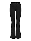ONLY Damen Flared Schlag Jeans | High Waist Denim Stretch Hose | Wide Vintage...