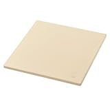 Feuergott Pizzastein Cordierit Backstein 33 cm quadratisch unbehandelt offenporig für Pizza, Focaccia, Flammkuchen, Lahmacun im Backofen, Holzkohle Grill, Gasgrill