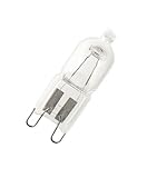 Osram 2er Pack Backofenlampe Halopin 66740 G9 40W 2700K | Bis 300 Grad | Halogen...