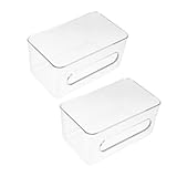 SILENRADAWN 2 Stück Wandhalterung für Masken und Einmalhandschuhe aus Klarem...