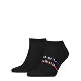 Tommy Hilfiger Herren Sneaker Socken, Schwarz, 39-42 EU