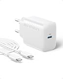 Anker 20W USB C Ladegerät, Anker USB-C Wandladegerät, Kompatibel mit iPhone...