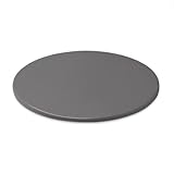 Weber Pizzastein - Groß (Ø 36cm), glasierter Cordierit BBQ Pizzastein, Schnelles aufheißen & Wärmeabgabe, passend für alle Grills (Holzkohle ab Ø 37cm, Gas, Pellet, Elektrisch) - Schwarz (18412)