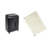 Amazon Basics Aktenvernichter, 12 Blatt, Partikelschnitt, Kreditkarten- und...