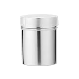 Puderzuckerstreuer Edelstahl,Puderzuckermühle,Kakaostreuer für Cappuccino,Für...