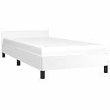 vidaXL Bettgestell mit Kopfteil Kunstlederbett Einzelbett Polsterbett Bett...