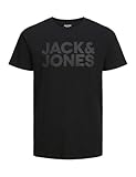 Jack & Jones Herren Jjecorp Logo Tee O-Neck Noos T-Shirt, Black/Fit:Slim/Large...