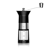 Bialetti Manuelle Kaffeemühle von, Edelstahl, Mattschwarz, Schwarz