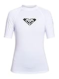 Roxy Whole Hearted - Kurzärmliger Rashguard mit UPF 50 für Frauen Weiß