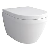 Alpenberger Wand WC Spülrandlos | Moderne Toilette WC Set | Tiefspüler Hänge...