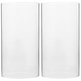 Cabilock 2 StüCk Transparente Kerzenhalter Glaszylinder - Windlicht Glas FüR...