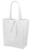 SH Leder ® Damen Echt Rindleder Shopper mit Innentasche in vielen Farben...