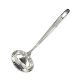 Fackelmann Schöpfkelle aus Edelstahl – Küchenhelfer Edelstahl – Silber, 28...