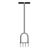 Walensee Lawn Spike Aerator, T-Handle, Manual Dethatching and Soil Aerating Tool...